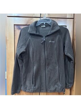 Columbia Women’s chocolate Brown Zip-Up Fleece Jacket small S